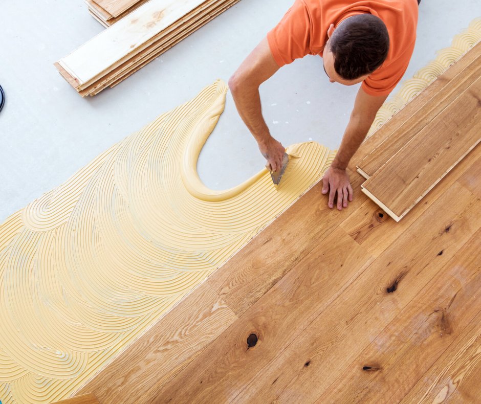 Laminatboden verkleben