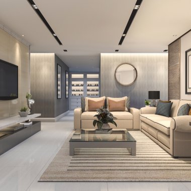 Teppich für ein großes Wohnzimmer