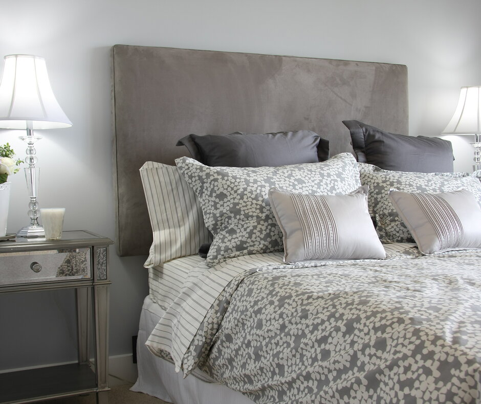 Boxspringbett im Schlafzimmer