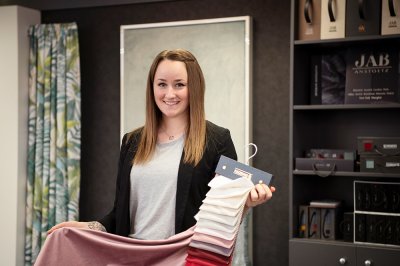 Stoffmuster für Gardinen und Vorhänge