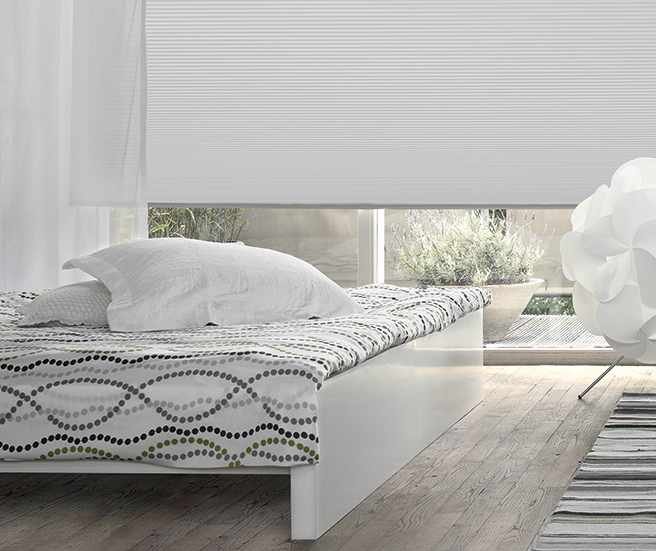 Wabenplissees für große Fenster