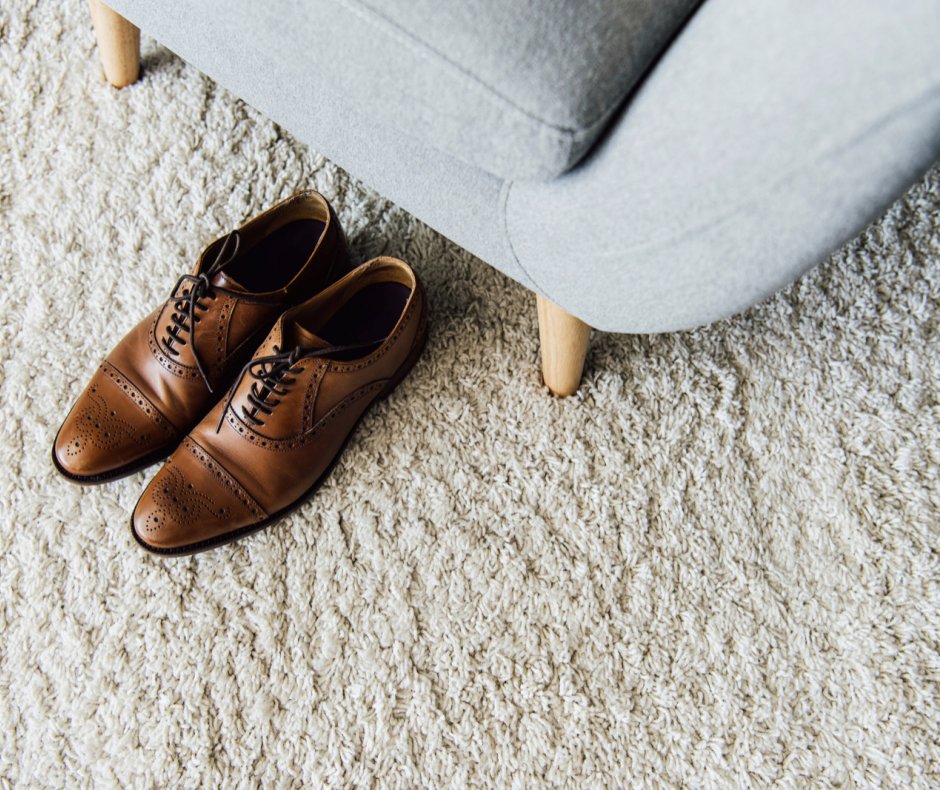 Flauschiger Teppichboden