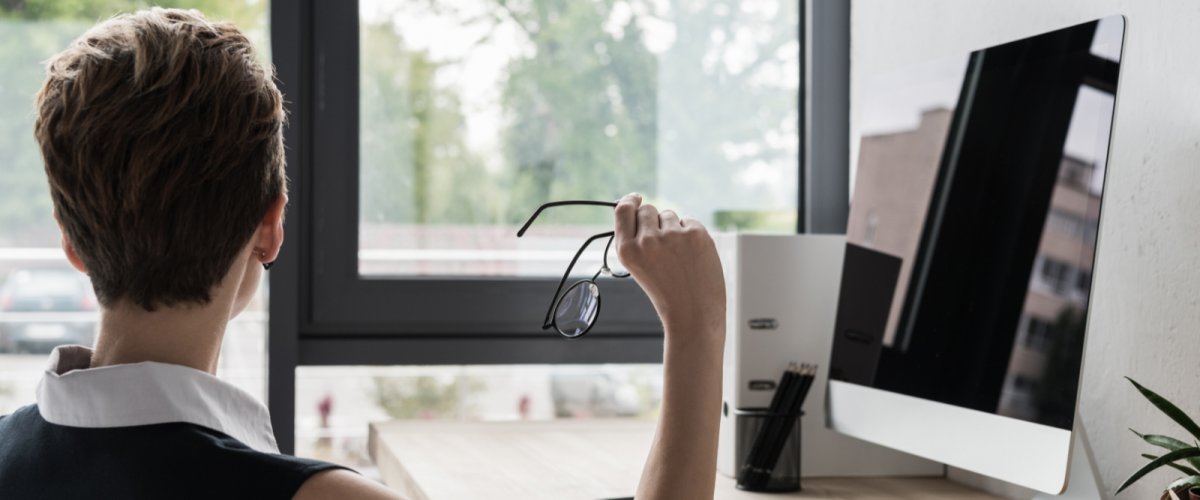 Blick aus dem Arbeitszimmer-Fenster