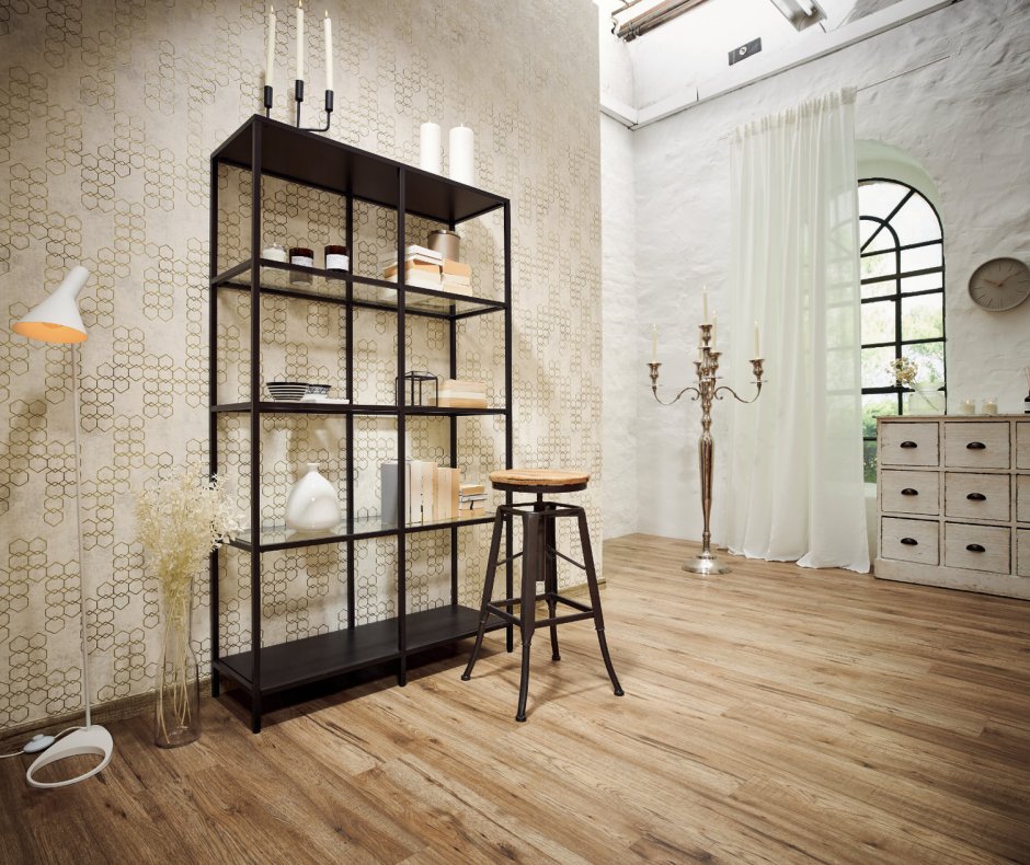 Mustertapete im Retrolook