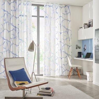 Gardine im Arbeitszimmer