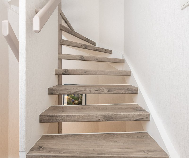 Treppe mit Blockstufen