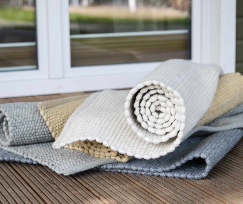 Teppichmuster in verschiedenen Naturtönen