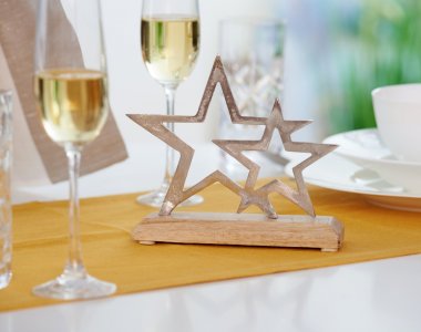 Tischdeko aus der Einrichtungslinie Manhattan Sunset