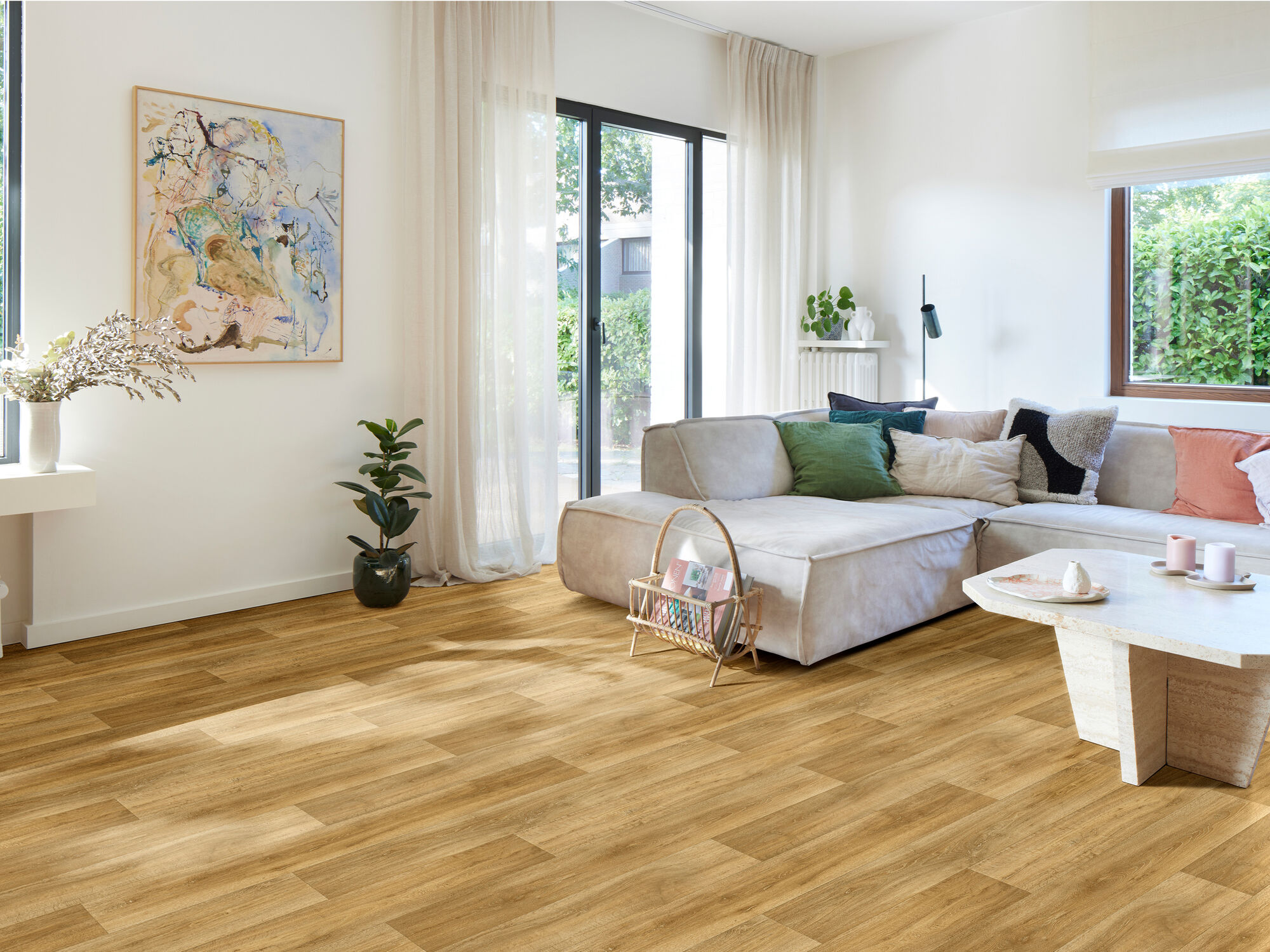 Comfortboden »Mats - Lime Oak 613M» in Holzdielen-Optik (Eiche mittel gekälkt) Comfortboden »Mats - Lime Oak 613M» in Holzdielen-Optik (Eiche mittel gekälkt)
