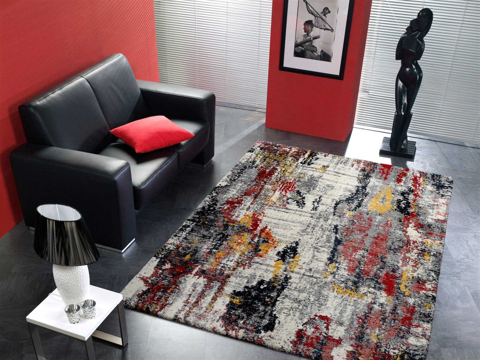 Weicher Shaggy Hochlor Langflor Teppich »Arti 05« - 3D Hochtief-Optik, allergikerfreundlich, 65x130 cm