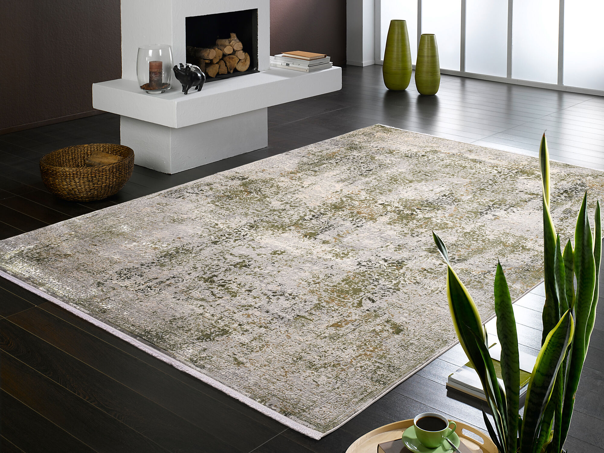 Teppich LIMITED 04 963 grau-grün