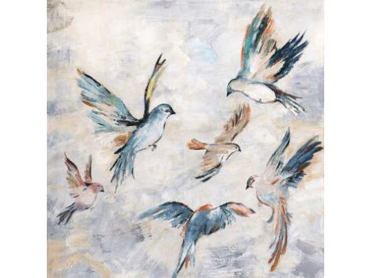 Leinwandbild »Fliegende Vögel» im Format 60 x 60 cm