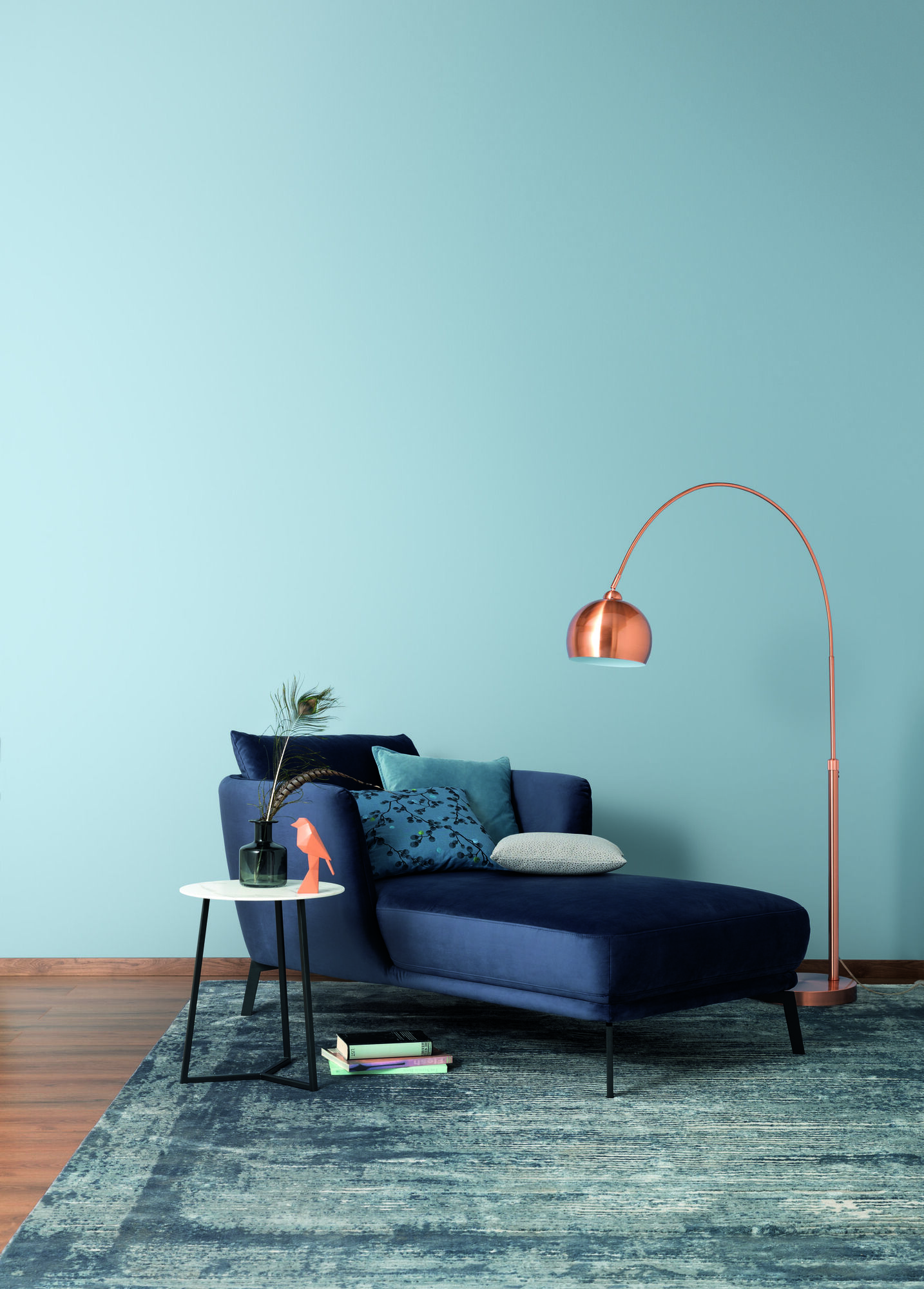 Hochdeckende Designfarbe Eisblau