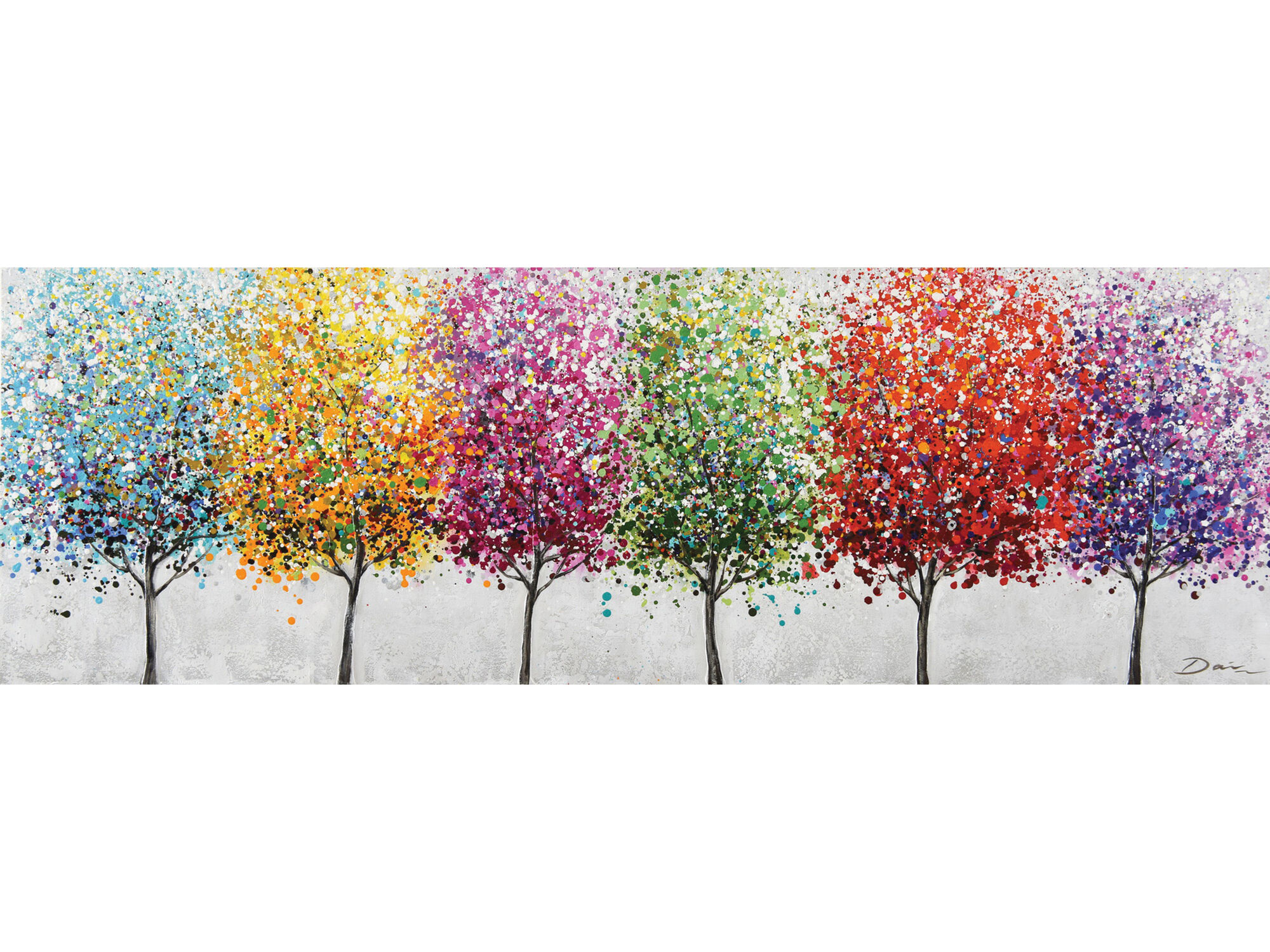 Leinwandbild »Bunte Bäume« in 50 x 150 cm (HxB)