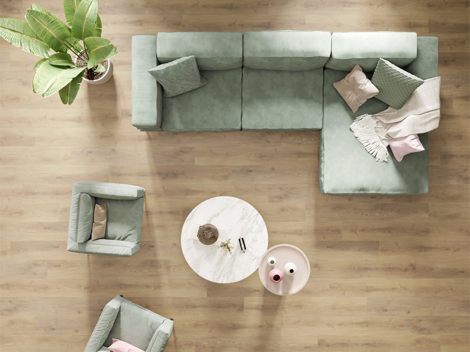 Klickvinyl Designboden »Solid Line« Eiche Graz