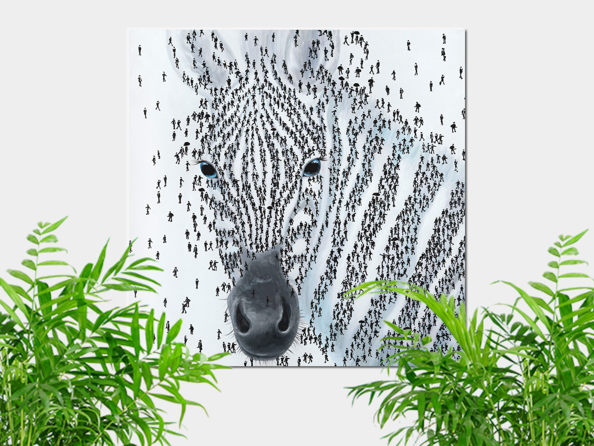 Leinwandbild »Zebra« im Format 100 x 100 cm