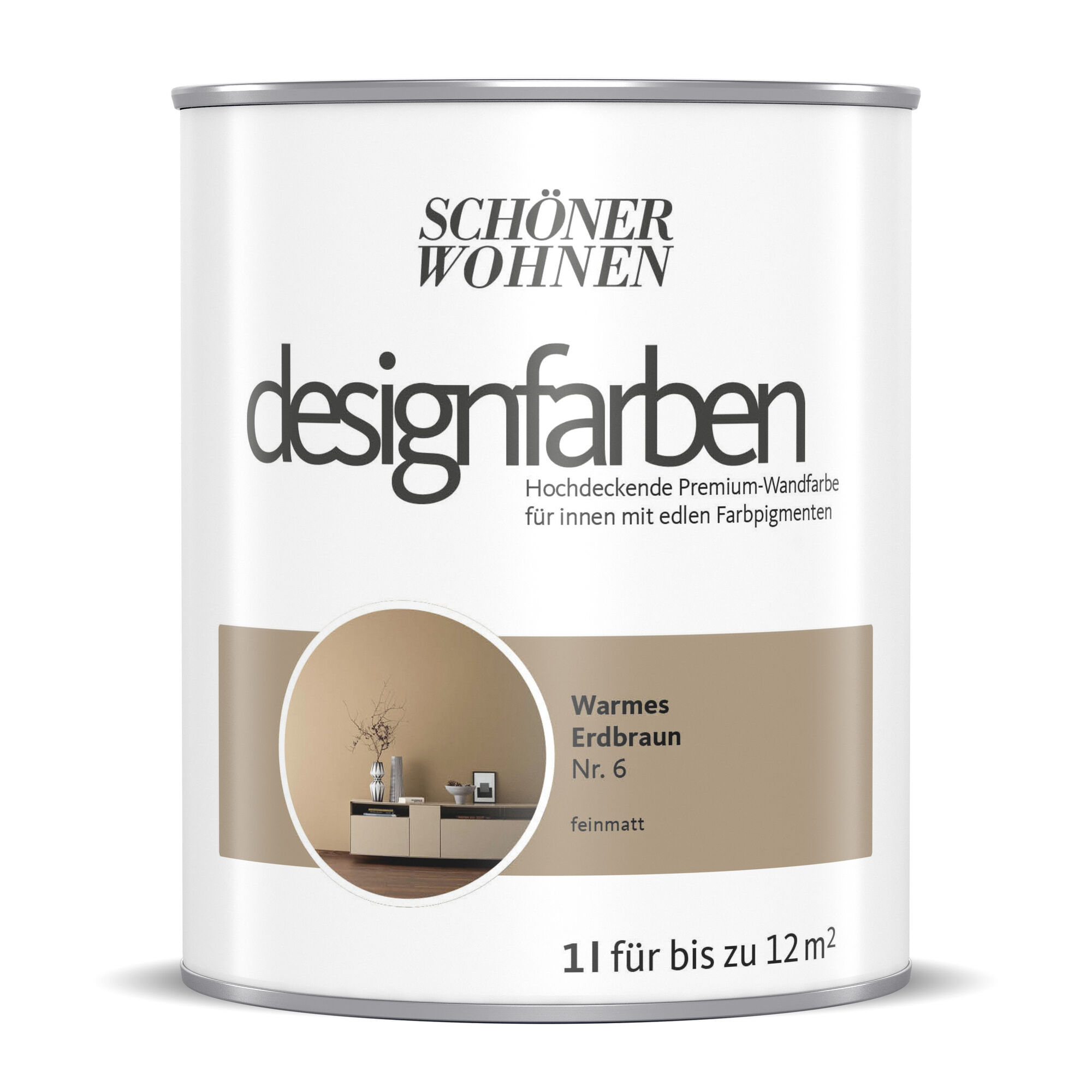 Hochdeckende Designfarbe Erdbraun