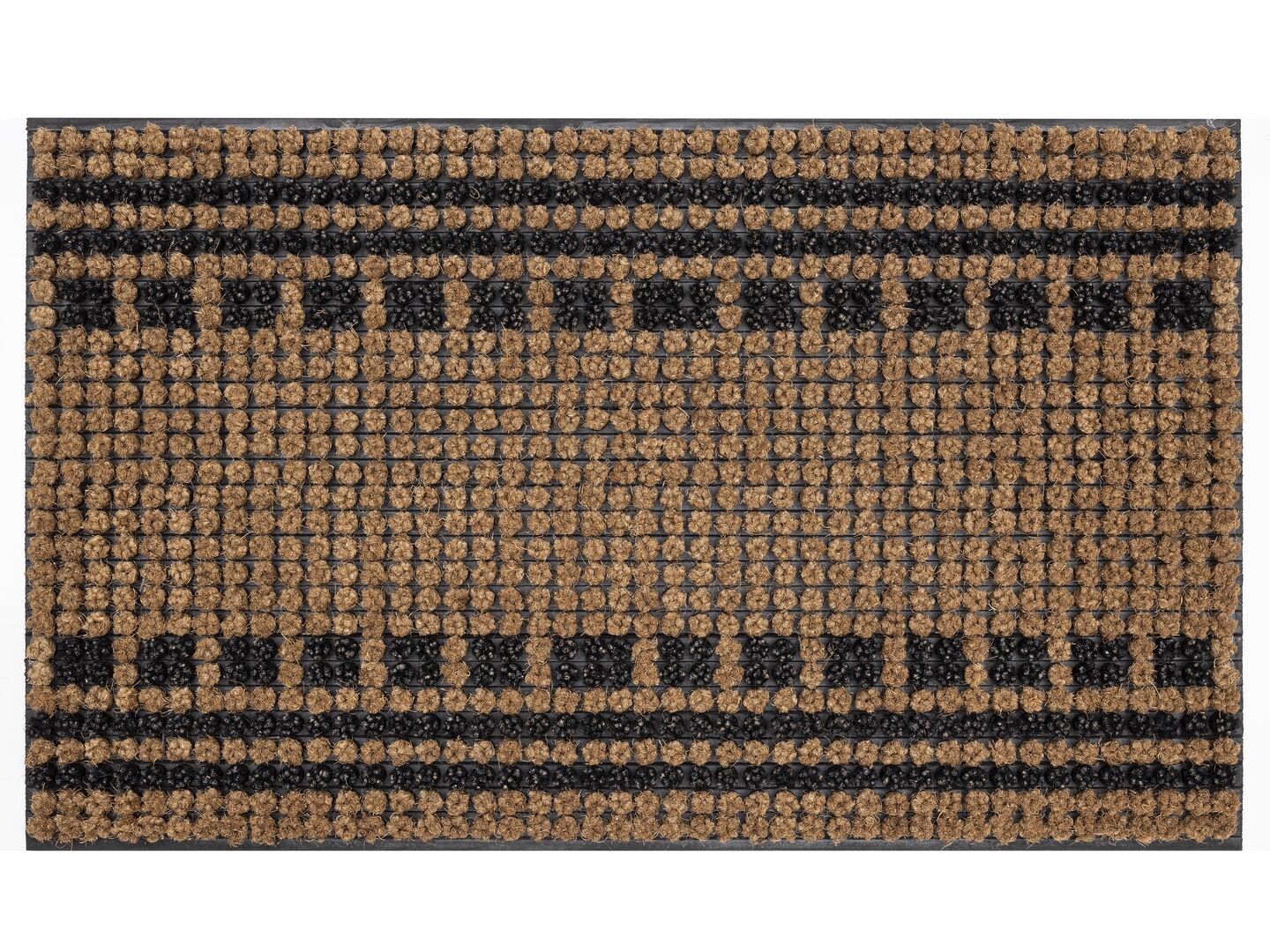 45 x 75 cm Kokos-Fußmatte Schmutzabstreifer »Boutique Stripes and Squares«