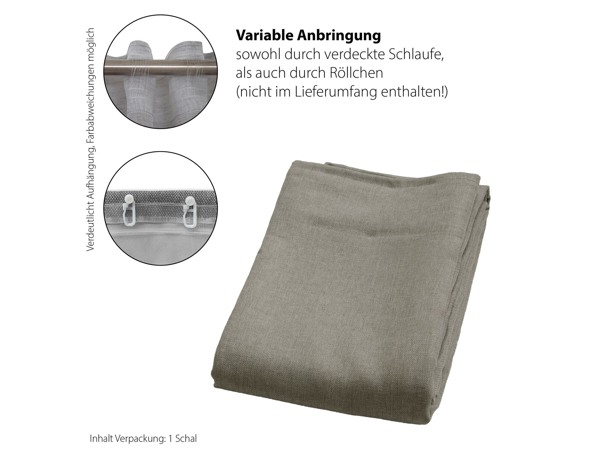 Fertigschal »Allen« Hellbraun