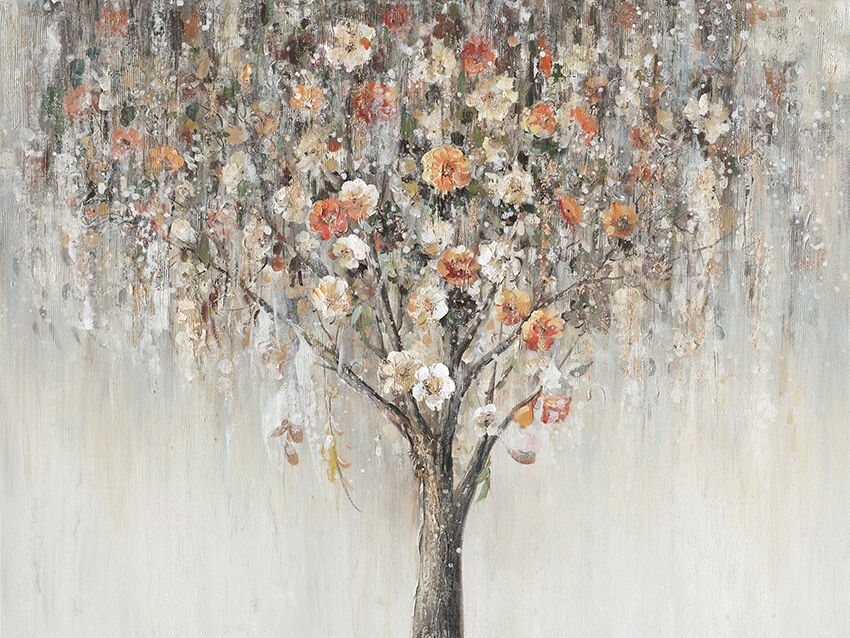 Leinwandbild »Baum mit Blüten« 120 x 90 cm
