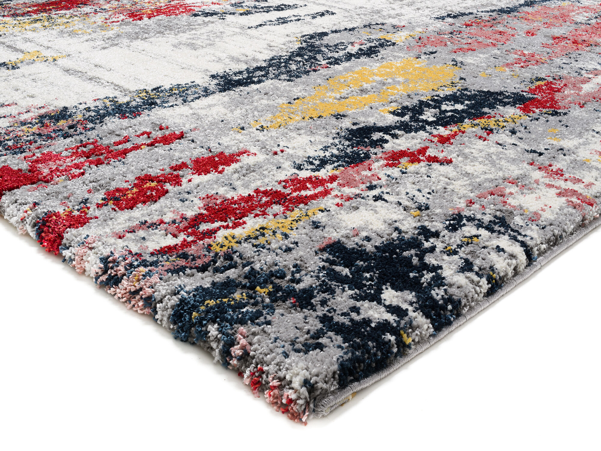 Weicher Shaggy Hochlor Langflor Teppich »Arti 05« - 3D Hochtief-Optik, allergikerfreundlich, 65x130 cm