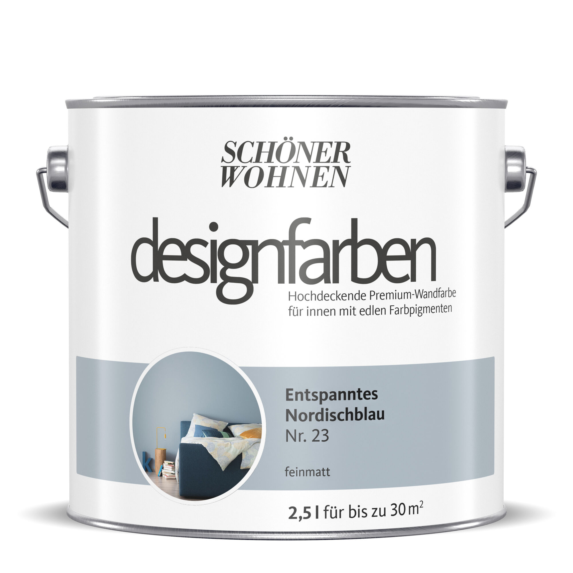 Hochdeckende Designfarbe Nordischblau