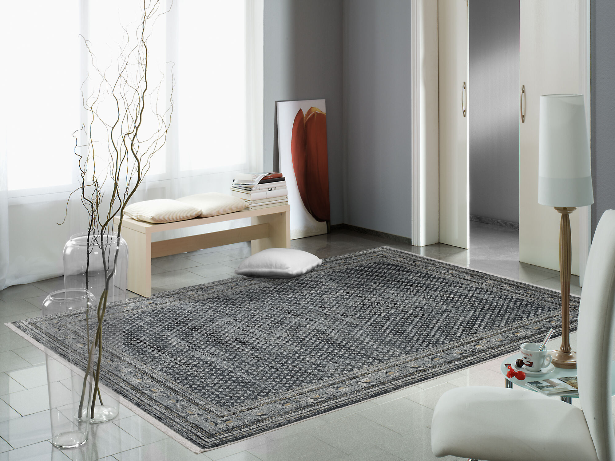Teppich LIMITED 78 407 dk.grau