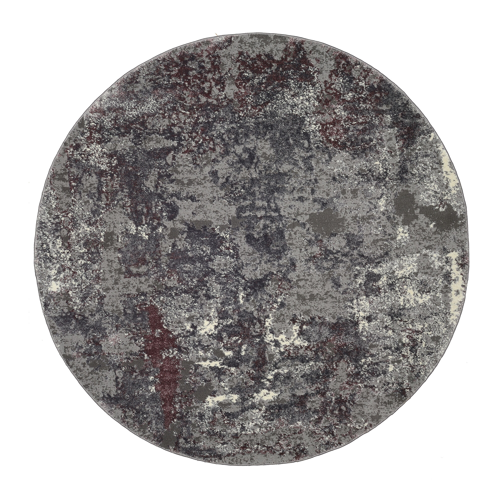 weicher Shaggy Hochlor Langflor Teppich EDITION LOFT 01 aubergine-beige