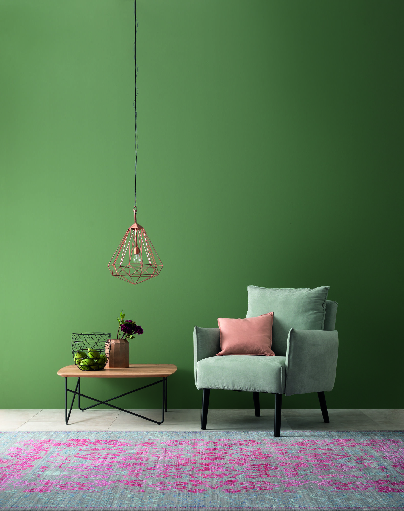 Hochdeckende Designfarbe Piniengrün