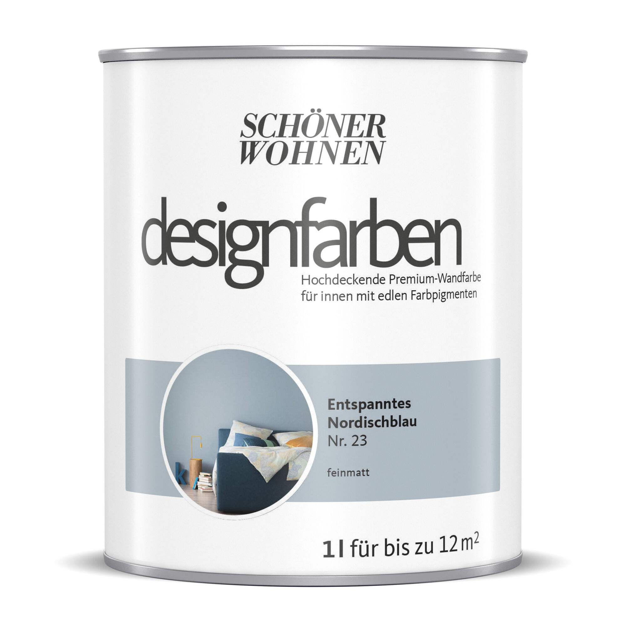 Hochdeckende Designfarbe Nordischblau