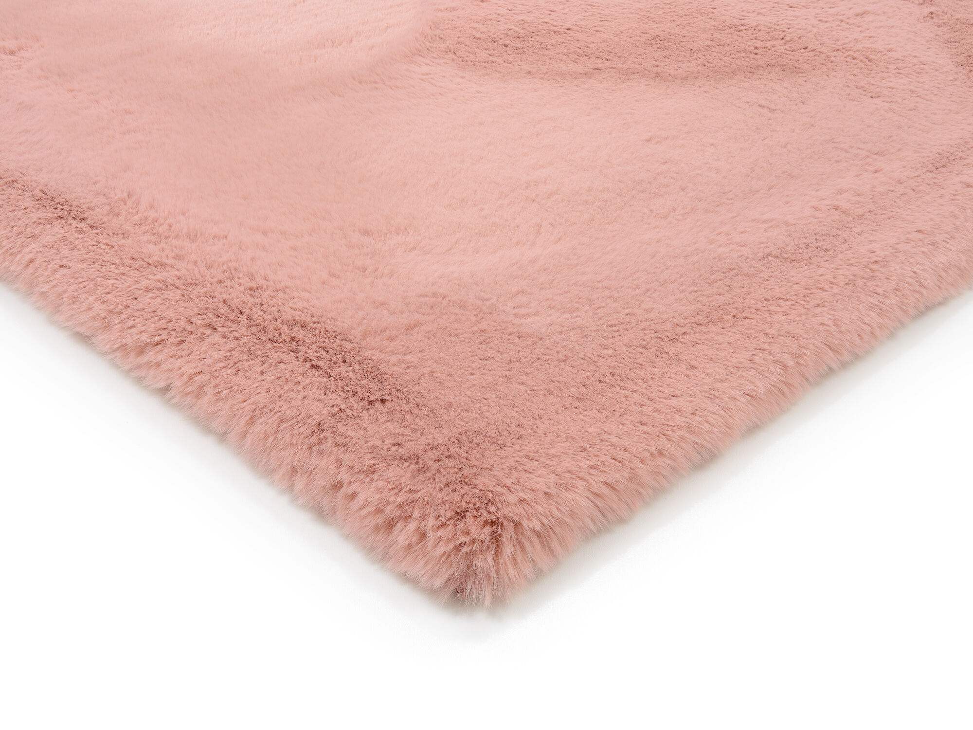 weicher kuscheliger Hochflor Langflor Teppich SIRIUS 01 rosenholz